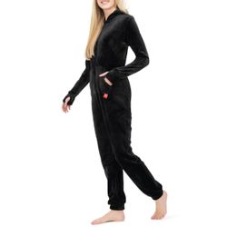 Basisstoff Jumpsuit Kitten Damen Jumpsuit Teddy günstig online kaufen
