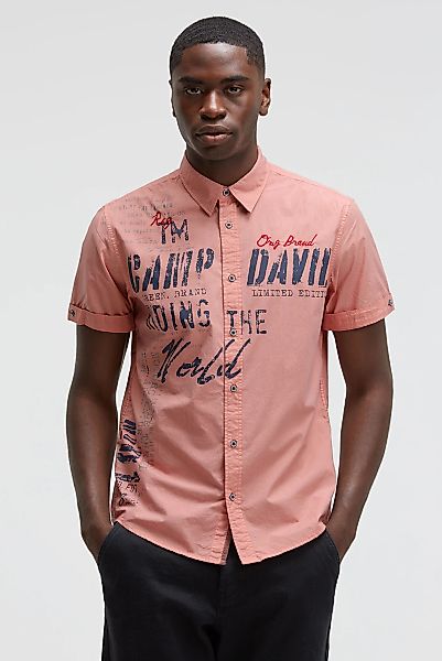 CAMP DAVID Kurzarmhemd, mit Turn-Up-Ärmel günstig online kaufen