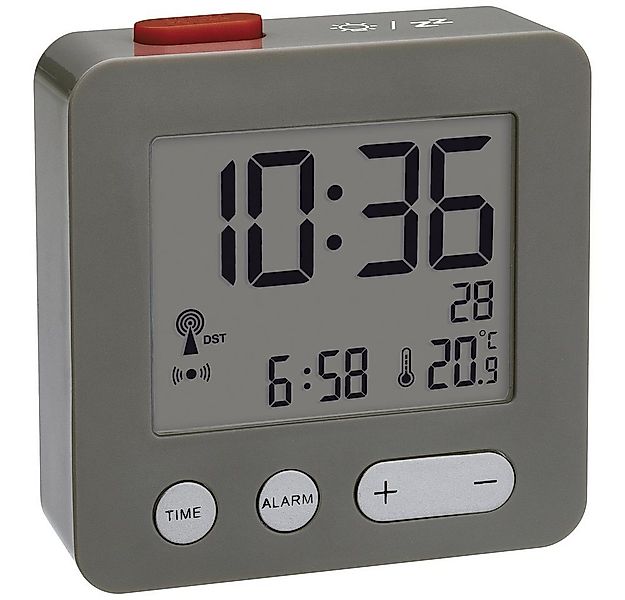 TFA Dostmann Wecker TFA Dostmann 60.2545.10 Funk Wecker Anthrazit Alarmzeit günstig online kaufen