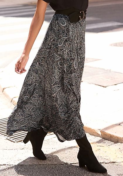 LASCANA Maxirock mit Allover-Print günstig online kaufen