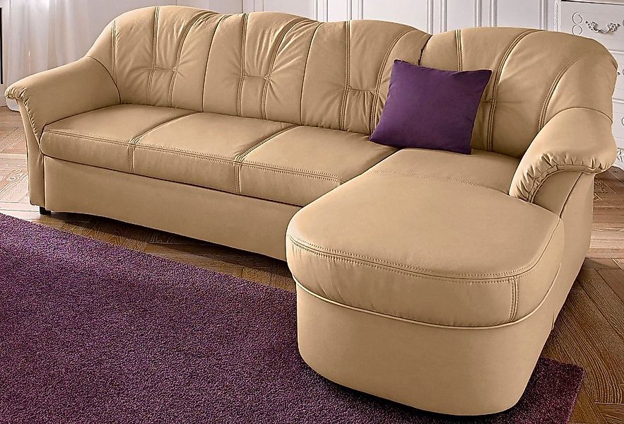 DOMO collection Ecksofa Flores Schlafsofa, B/T/H: 233/142/86 cm, L-Form, wa günstig online kaufen