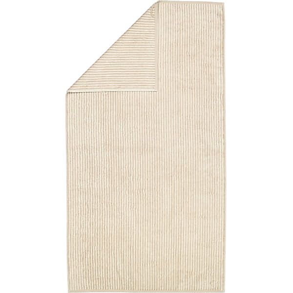 Cawö Handtücher Two-Tone Stripes 480 - Farbe: sand - 33 - Duschtuch 80x150 günstig online kaufen