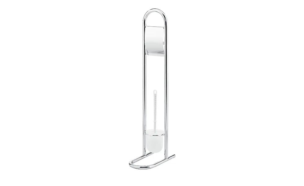 KHG Stand WC Garnitur   ¦ silber ¦ Edelstahl ¦ Maße (cm): B: 28 H: 80 Badzu günstig online kaufen