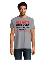 Youth Designz T-Shirt Als Gott mich günstig online kaufen