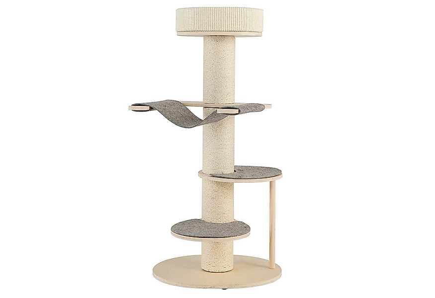 COSTWAY Kratzbaum, 120cm, mit Hängematte & 3 Plattformen & Kratzsäule günstig online kaufen