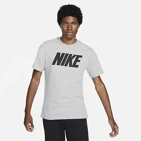 Nike Sportswear Icon Block Kurzarm T-shirt M Dark Grey Heather / Black günstig online kaufen