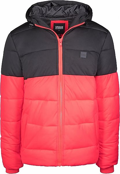 URBAN CLASSICS Winterjacke "Urban Classics Herren Hooded 2-Tone Puffer Jack günstig online kaufen