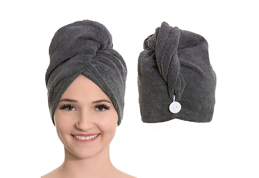 ZOLLNER Turban-Handtuch, Mikrofaser (2-St), 25 x 65 cm, 80% Polyester, 20% günstig online kaufen