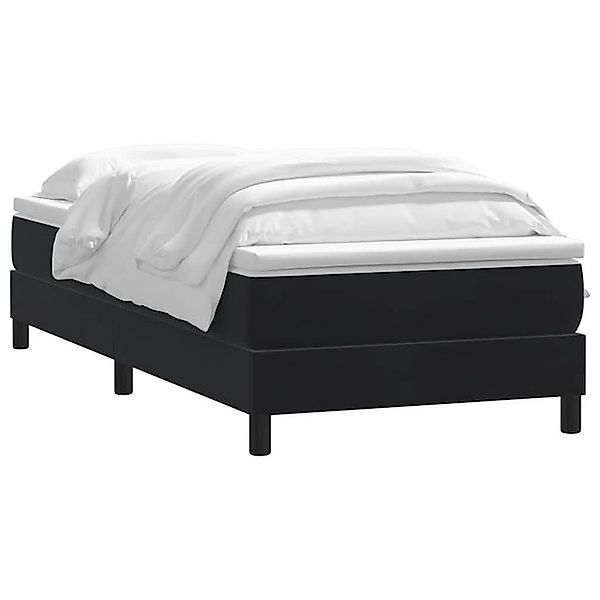 vidaXL Bett Boxspringbett mit Matratze Schwarz 100x220 cm Samt günstig online kaufen