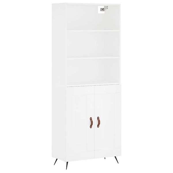 vidaXL Highboard Weiß 69,5x34x180 cm Holzwerkstoff 3189925 günstig online kaufen