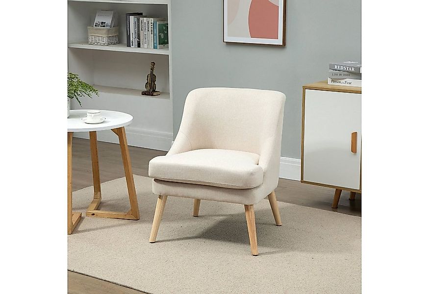 HOMCOM Relaxsessel Küchenstuhl mit Armlehne (Wohnzimmerstuhl, 1-St., Polste günstig online kaufen