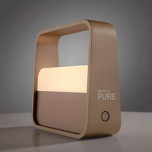 PURE LED-Akku-Tischleuchte Pure Go, bronze, Aluminium günstig online kaufen