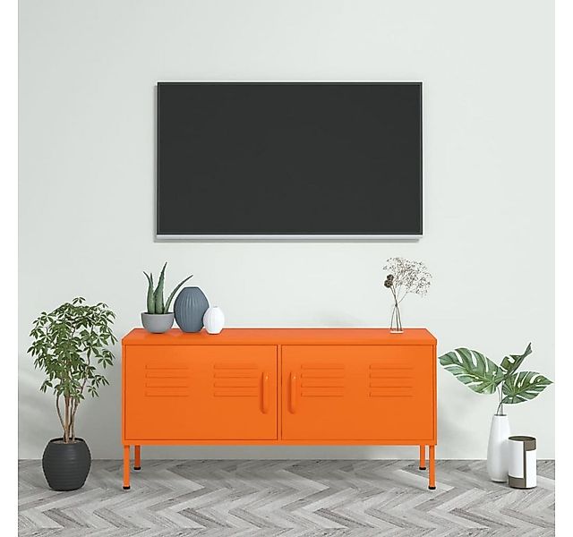 vidaXL TV-Schrank TV-Schrank Orange 105x35x50 cm Stahl Lowboard günstig online kaufen