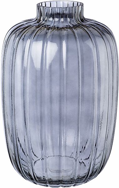 Creativ deco Tischvase Glas mit Schliff günstig online kaufen