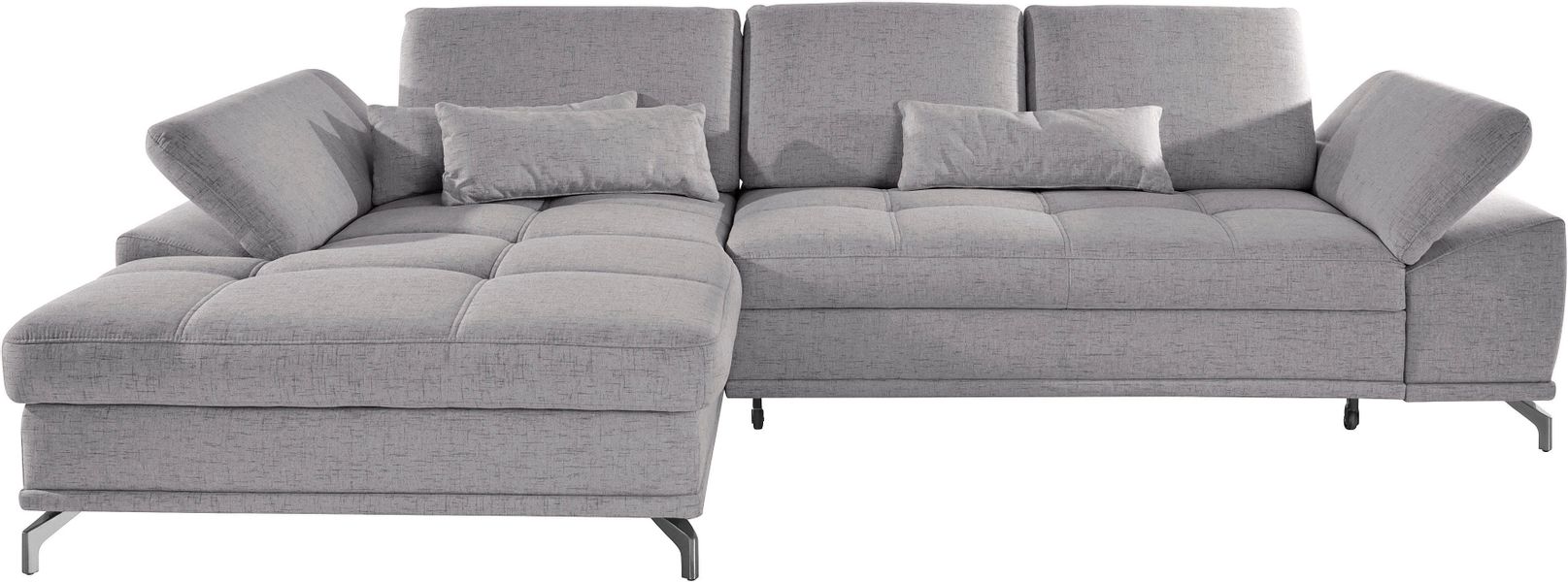 PLACES OF STYLE Ecksofa "Costello L-Form, B: 301 cm mit Sitztiefen-, Armtei günstig online kaufen
