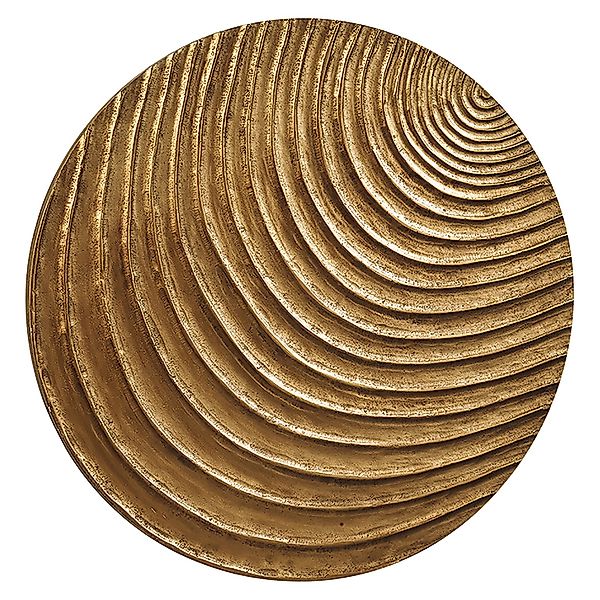 Kobolo Wandbild Wanddeko Holzbild MUMBAI MDF Holz Goldfarben günstig online kaufen