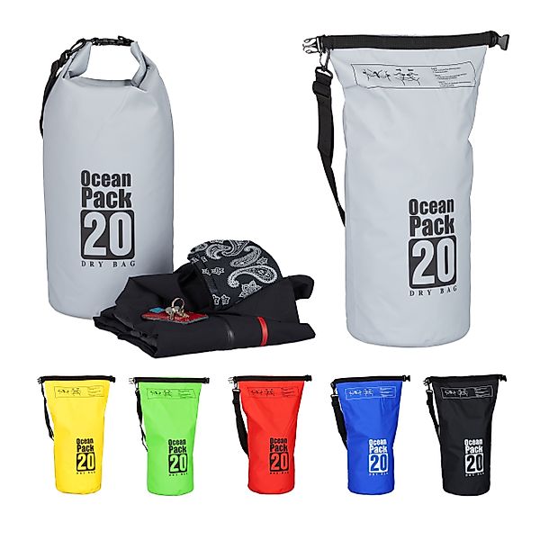 relaxdays Packsack Ocean Pack 20L wasserdicht, günstig online kaufen
