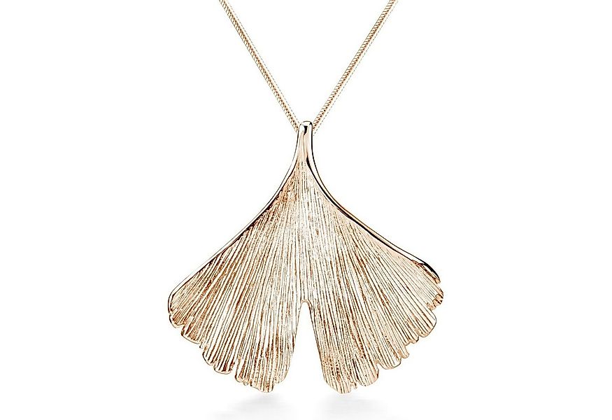 Materia Kettenanhänger Damen Rosegold Ginkgo Blatt Natur KA-277, Sterlingsi günstig online kaufen
