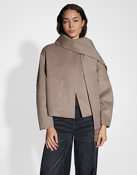 OPUS Kurzjacke HENRICA Boxy mit abnehmbarem Schal günstig online kaufen