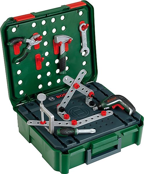 Klein Kinder-Werkzeug-Set Bosch Werkbankkoffer + Ixolino günstig online kaufen