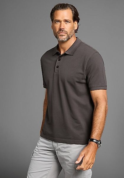 Man's World Poloshirt Kurzarm, lockere Passform, unifarben günstig online kaufen