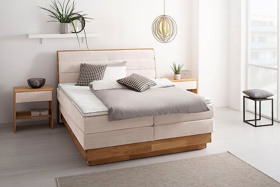OTTO products Boxspringbett, LED-Beleuchtung, mit zertifizierten, recycelte günstig online kaufen