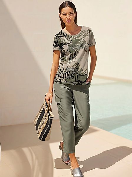 heine Rundhalsshirt "Druck-Shirt", 1 Stk. günstig online kaufen