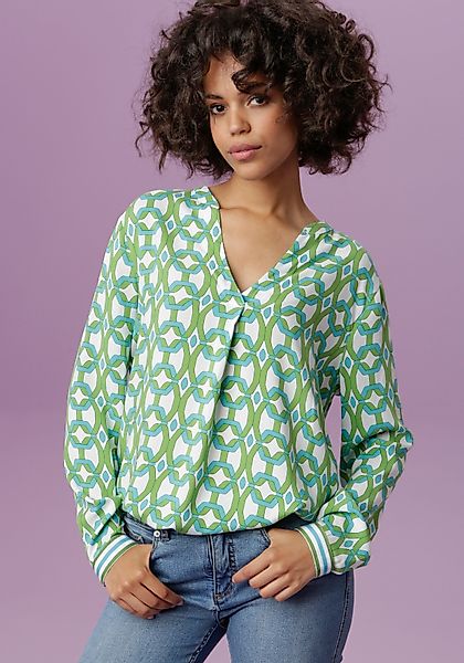 Aniston CASUAL Schlupfbluse mit extravagantem, graphischem günstig online kaufen