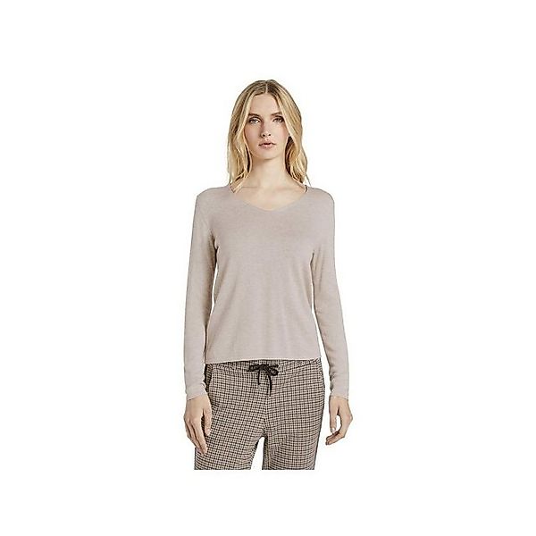 TOM TAILOR V-Ausschnitt-Pullover uni regular fit (1-tlg) günstig online kaufen