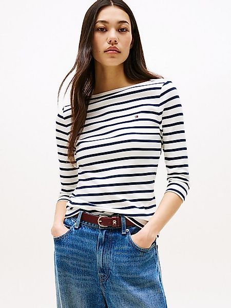 Tommy Hilfiger 3/4-Arm-Shirt NEW CODY SLIM BOAT-NK 3/4SLV mit U-Boot und St günstig online kaufen