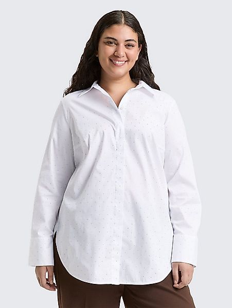 TOM TAILOR PLUS Langarmbluse Blusen & Shirts Plus Size - Loose Fit Bluse mi günstig online kaufen