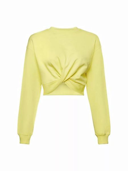 Esprit Sweatshirt Verkürztes Sweatshirt mit Knotendetail (1-tlg) günstig online kaufen