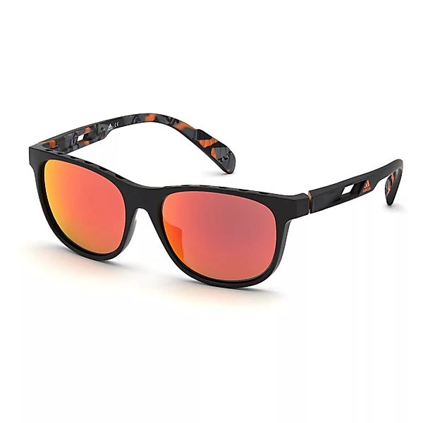 Adidas Sp0022 Sonnenbrille Mirror Brown/CAT3 Matte Black / Orange günstig online kaufen