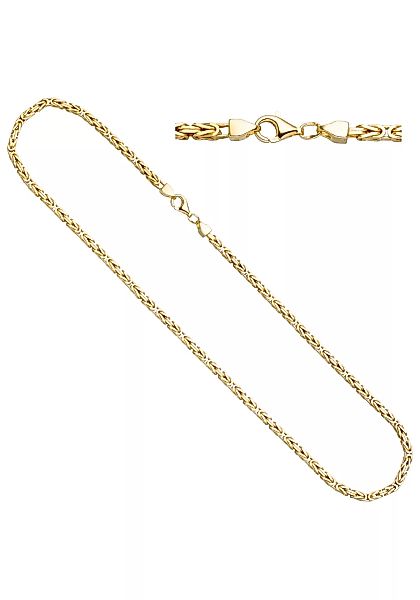 JOBO Kette ohne Anhänger, Königskette 925 Silber vergoldet 45 cm günstig online kaufen