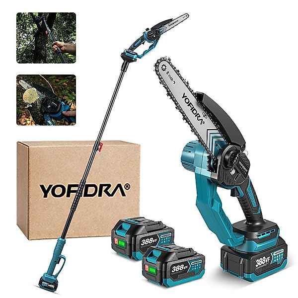 Yofidra Akku-Hochentaster 2-in-1 Akku Teleskop Hochentaster günstig online kaufen