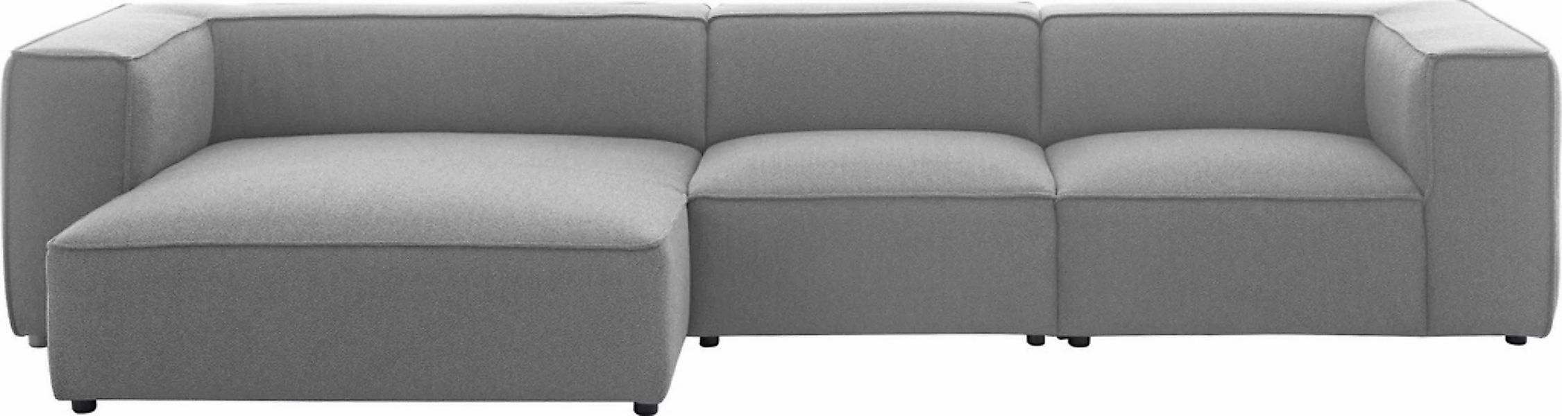 W.SCHILLIG Ecksofa »around-the-block«, mit eleganter Biese, mit Federkern, günstig online kaufen