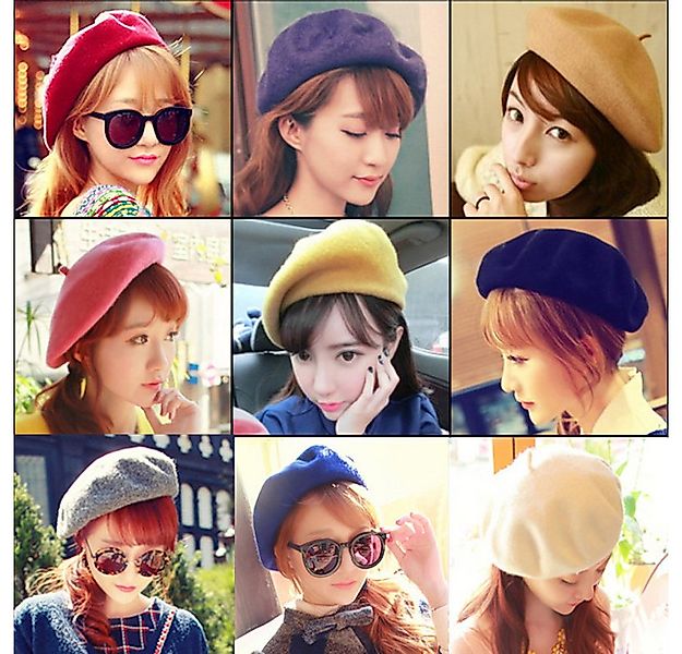 Coonoor Baskenmütze Französischer Stil Barett, Damen Baskenmütze, Klassishe günstig online kaufen