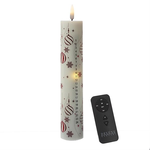 Deluxe Homeart LED-Kerze LED Adventskalenderkerze 24 günstig online kaufen