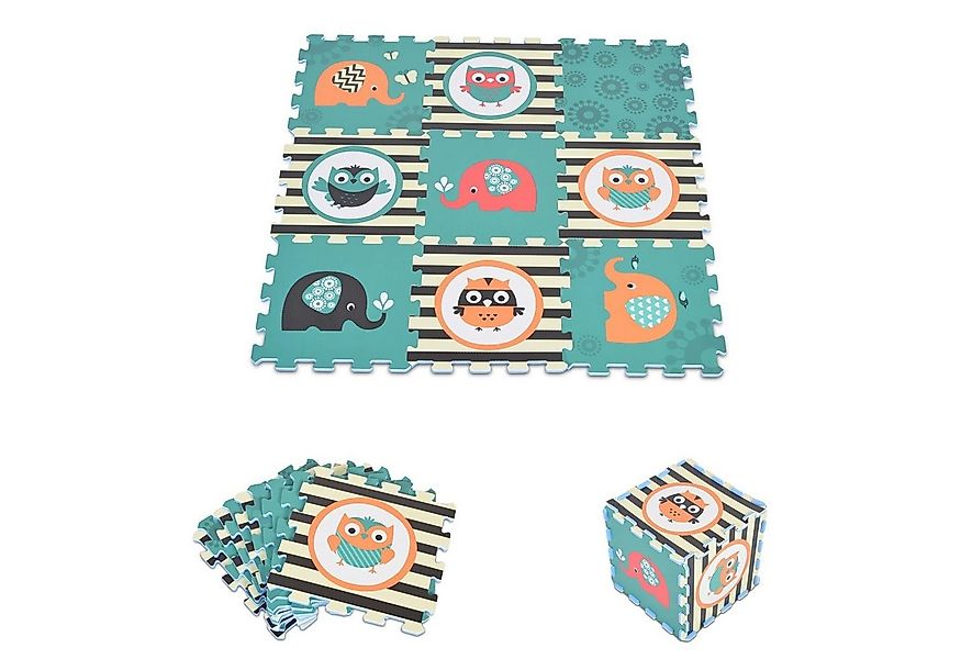 Moni Spielmatte Puzzlematte 9 teilig (9-St), Puzzleteppich Teilegröße 32 x günstig online kaufen