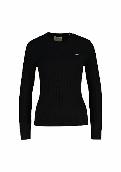 Gant Sweater "Strickpullover STRETCH COTTON CABLE C-NECK" günstig online kaufen