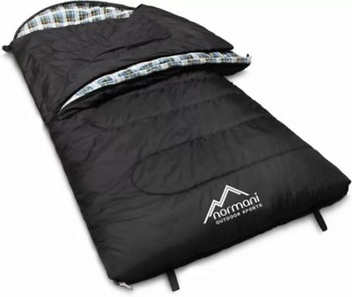 normani® 4-in-1 Schlafsack Antarctica Schlafsäcke schwarz günstig online kaufen