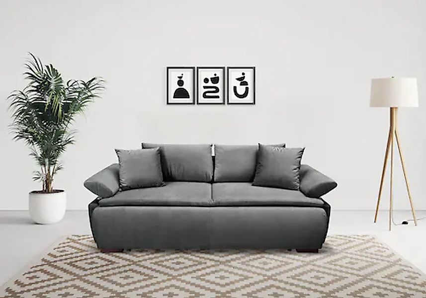 Home affaire Schlafsofa »Romeo« mit Boxspringaufbau, Bettfunktion & Bettkas günstig online kaufen