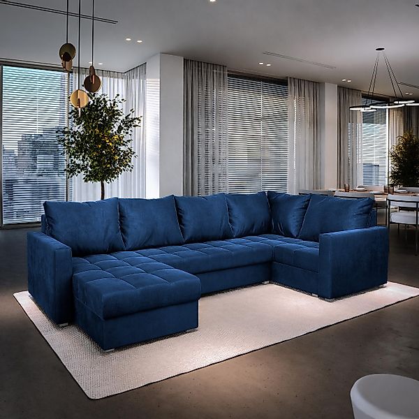 Masseno Ecksofa LORIVO mit Schlaffunktion U-Form, günstig online kaufen