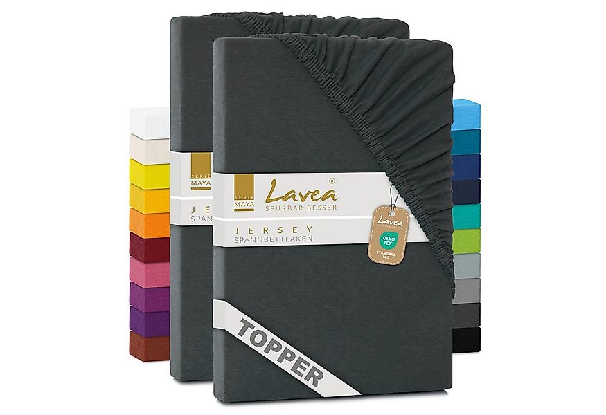 Lavea Spannbettlaken Bettlaken Maya, 180x200cm, 200x200cm, 140x200cm, 160x2 günstig online kaufen