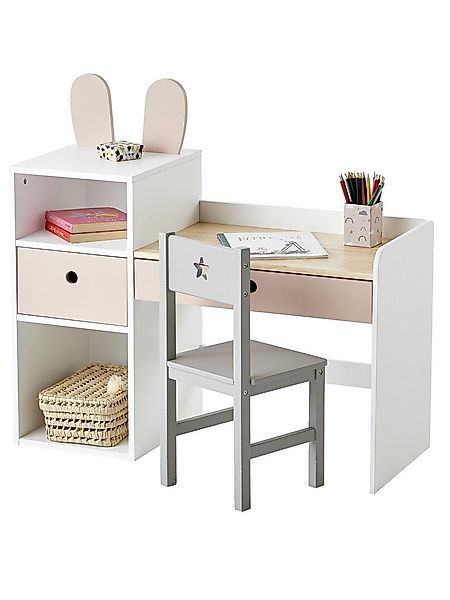 vertbaudet Kinderschreibtisch Kinderschreibtisch HASE, Vorschulkinder günstig online kaufen