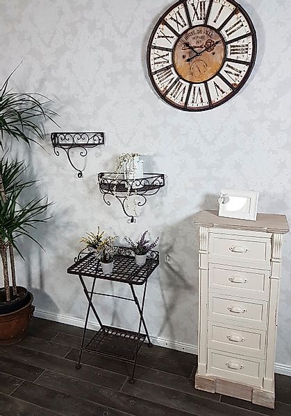 Ambiente Haus Deko-Wandregal »Wandregal-Set - antikbraun«, (1 St.) günstig online kaufen