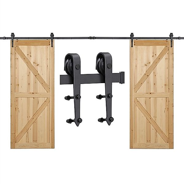 Yaheetech Schiebetür, 366 cm Schiebetürsystem, Laufschiene günstig online kaufen