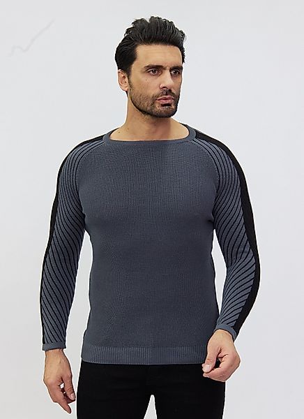 Denim Distriqt Strickpullover Extravaganter Feinstrick mit günstig online kaufen