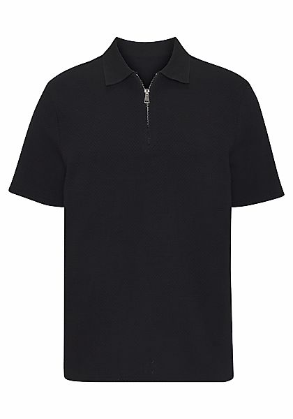 John Devin Poloshirt "Kurzarmshirt aus Struktur-Qualität" mit modischem Kra günstig online kaufen