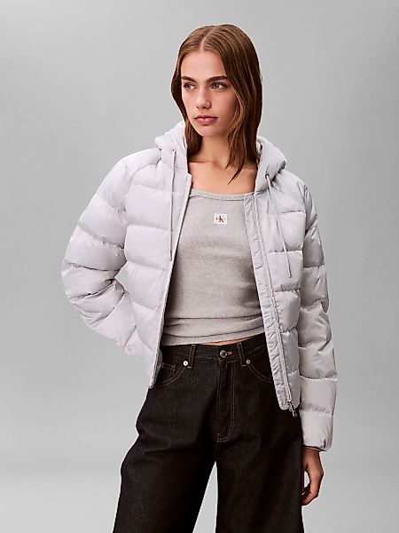 Calvin Klein Jeans Steppjacke mit Kapuze Regular fit mit Rundhalsausschnitt günstig online kaufen